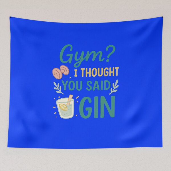 Item preview, Gym or Gin Funny Quote designed and sold by ArtComixHaven.