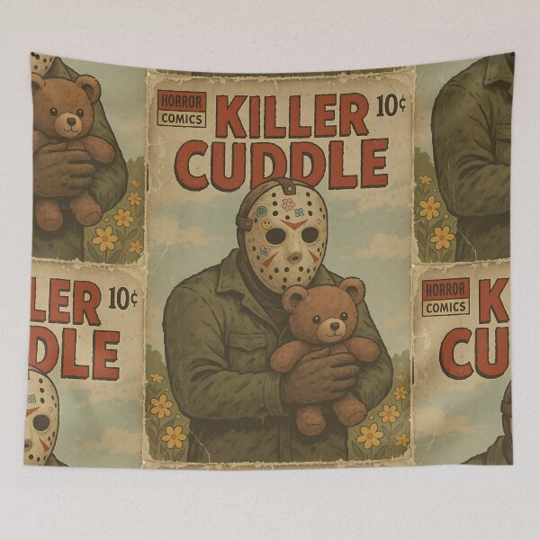 Item preview, Creepy Cute Halloween Cover: Killer Cuddle designed and sold by bapupa.