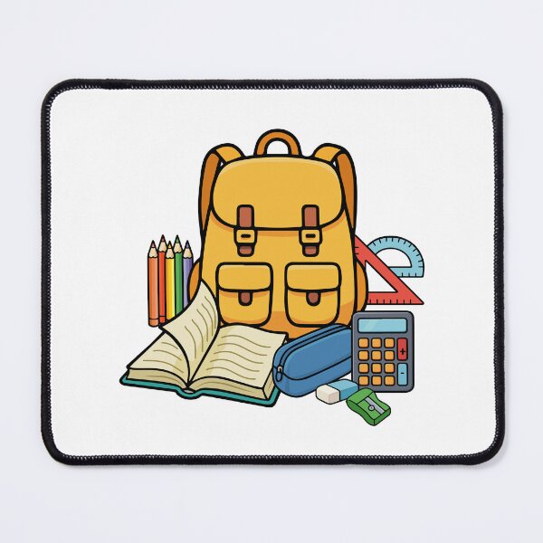 Item preview, Back To School // School Supplies Pencils Calculator Backpack designed and sold by Ayesha Saleem.