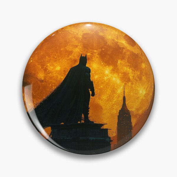 Item preview, Dark Hero Under the Full Moon – Epic Urban Illustration designed and sold by LoomisDreams.