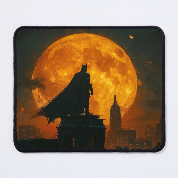 Item preview, Dark Hero Under the Full Moon – Epic Urban Illustration designed and sold by LoomisDreams.
