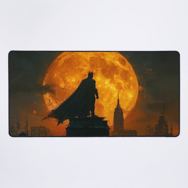 Item preview, Dark Hero Under the Full Moon – Epic Urban Illustration designed and sold by LoomisDreams.