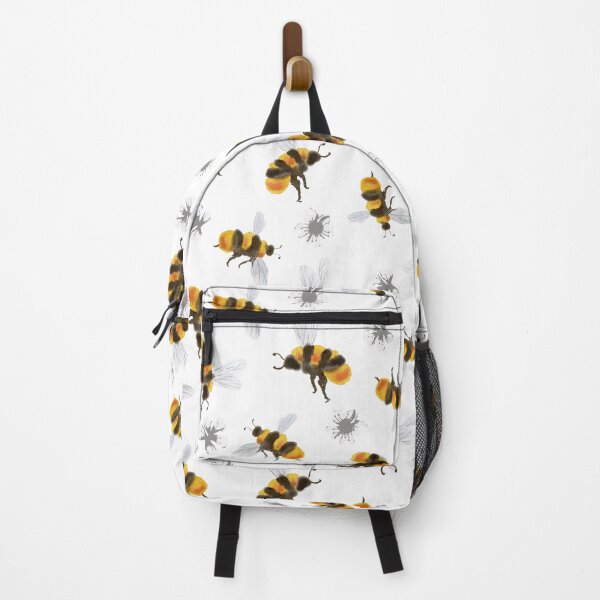 Item preview, Honey Bees Grey Flowers designed and sold by Farissa Designs.