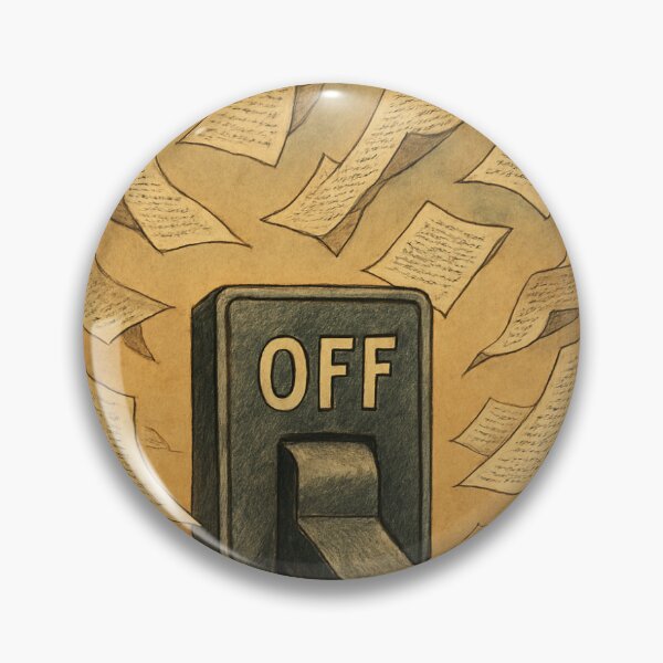 Item preview, Power Off – The Silence of Words designed and sold by Lili.jpeg.