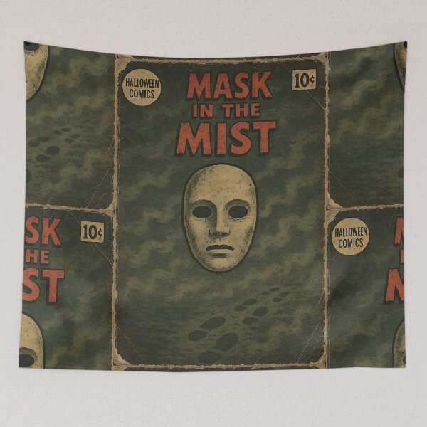 Item preview, Creepy Halloween: Mask in the Mist designed and sold by bapupa.