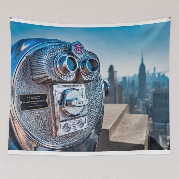 Item preview, Viewfinder to the City – Classic NYC Skyline Lookout designed and sold by Artful-Roamer.