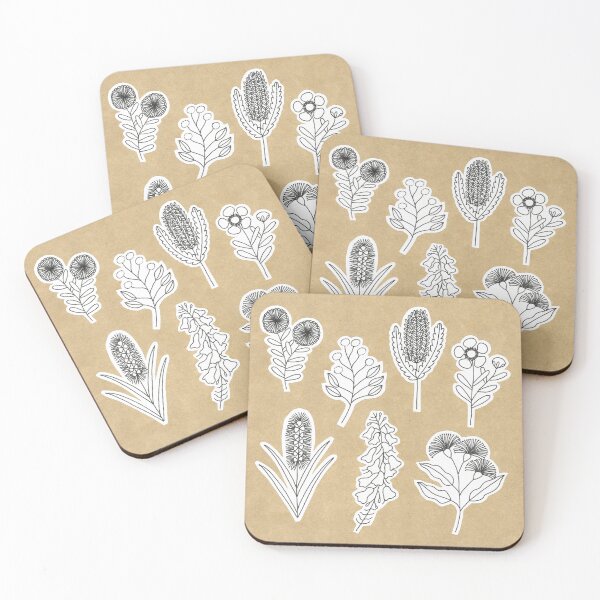 Item preview, Linework Native Australian Flora designed and sold by Laurzy Creative.