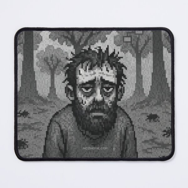 Item preview, Forest of Algorithms – Pixel Art in Grayscale designed and sold by nozhove.