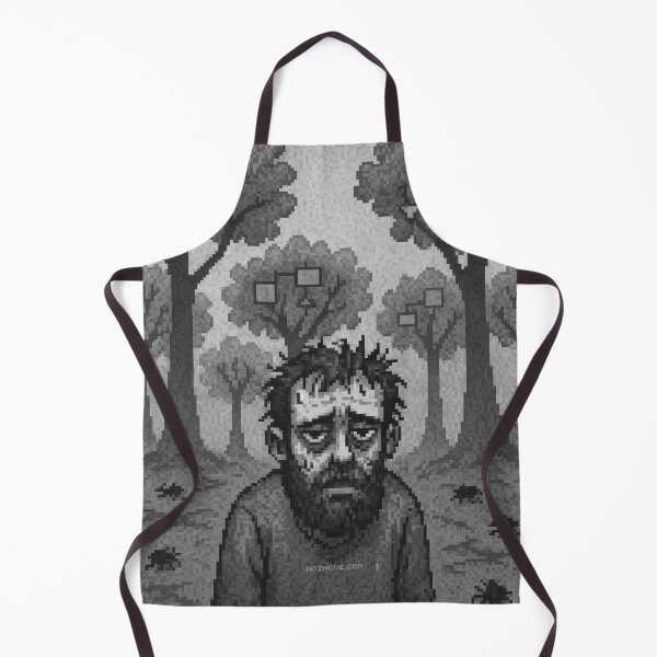 Item preview, Forest of Algorithms – Pixel Art in Grayscale designed and sold by nozhove.