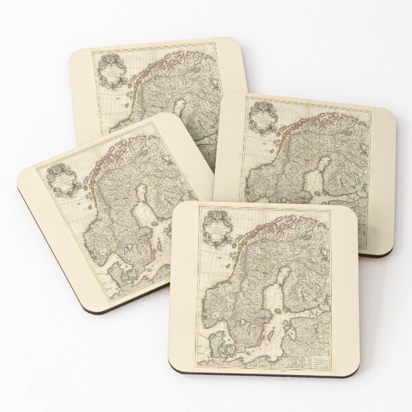 Item preview, Old Map of Scandinavia and Baltic 1706 designed and sold by PetsArt.