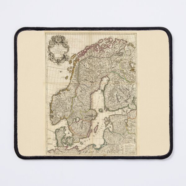 Item preview, Old Map of Scandinavia and Baltic 1706 designed and sold by PetsArt.