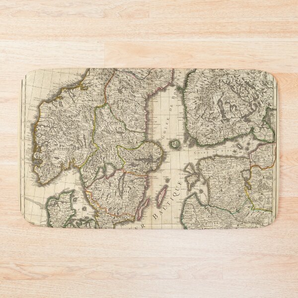Item preview, Old Map of Scandinavia and Baltic 1706 designed and sold by PetsArt.