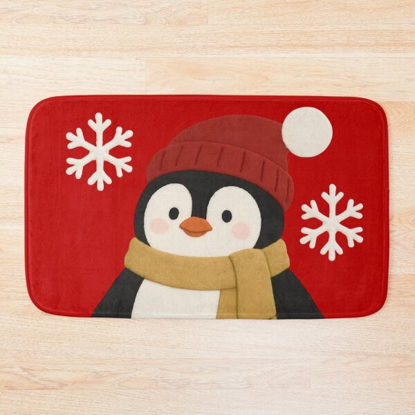 Item preview, Cute Christmas Penguin 2D Printing Craft (Not Embroidered) designed and sold by svarupa.