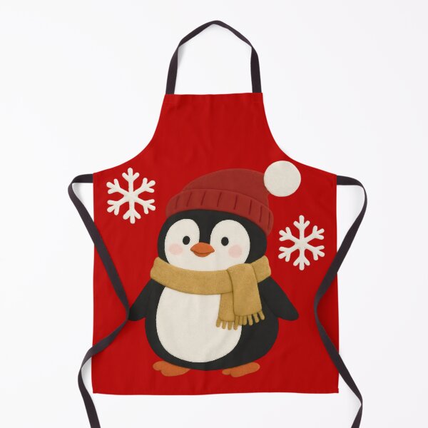 Item preview, Cute Christmas Penguin 2D Printing Craft (Not Embroidered) designed and sold by svarupa.