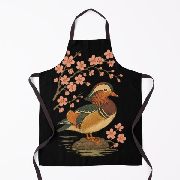 Item preview, Japanese Mandarin Duck with Cherry Blossoms Art designed and sold by EuropeanPrints.