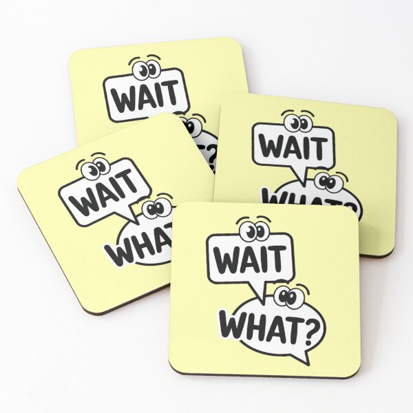 Item preview, Wait What? Minimal Black & White Line Art – Funny Quote Design designed and sold by Timeless Design.