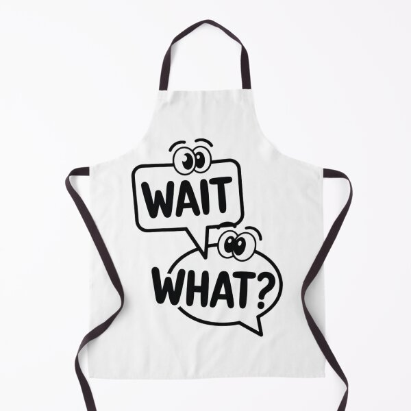 Item preview, Wait What? Minimal Black & White Line Art – Funny Quote Design designed and sold by Timeless Design.
