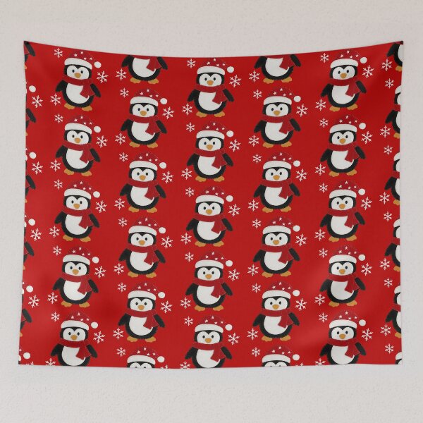 Item preview, Cute Christmas Penguin 2D Printing Craft (Not Embroidered) designed and sold by svarupa.