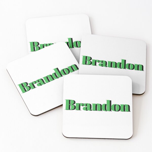 Item preview, Brandon Name Design – Bold Green Boys Name Gift designed and sold by Monika Howarth.
