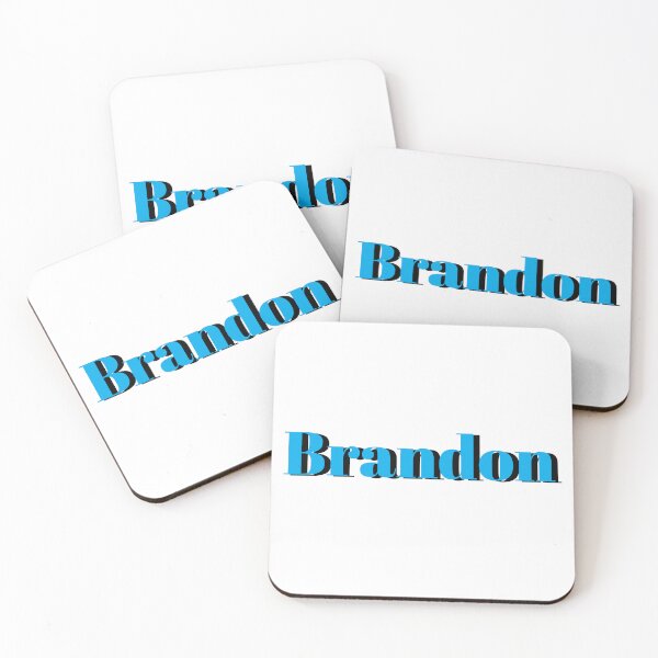 Item preview, Brandon Name Design – Bold Blue Boys Name Gift designed and sold by Monika Howarth.