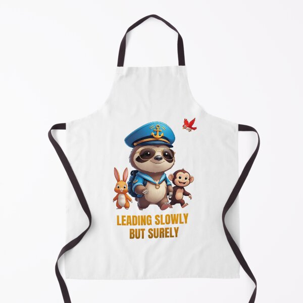 Item preview, Leading Slowly But Surely – Cute Sloth Captain with Animal Friends designed and sold by Hamadamedo.