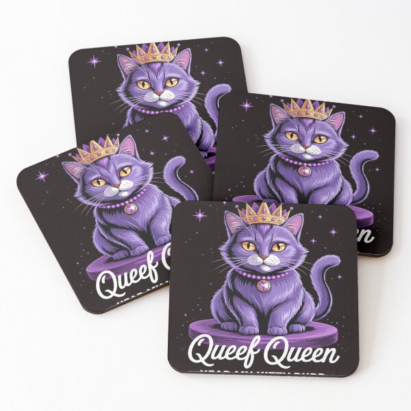 Item preview, Queef Queen Cat Inappropriate Dirty Adult Humor Jokes designed and sold by sheenmi.