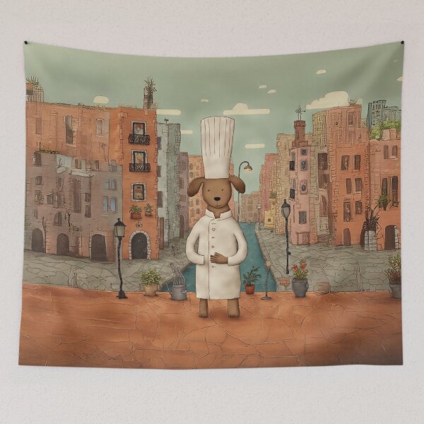 Item preview, Puppy Chef in the City designed and sold by Whimsical Hug.