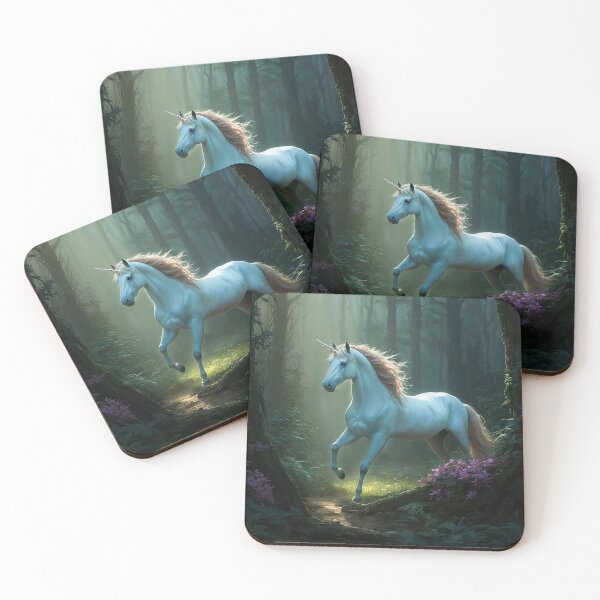 Item preview, Magical Unicorn in Enchanted Forest designed and sold by FairyJournal.