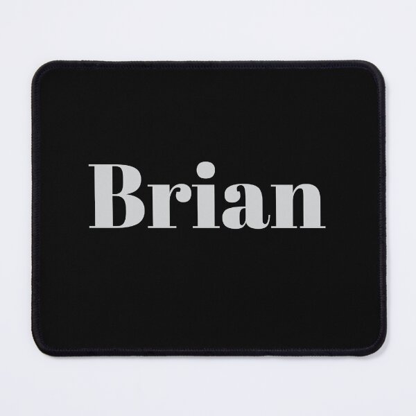 Item preview, Brian Name Design – Bold Grey Boys Name Gift designed and sold by Monika Howarth.