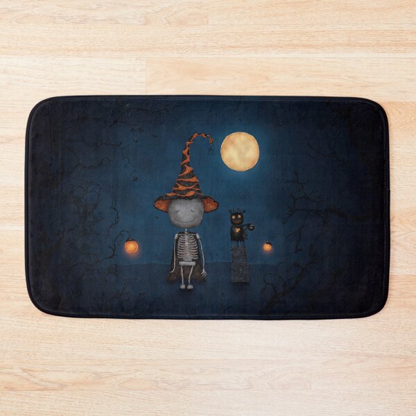 Item preview, Smiling Skeleton in a Witch Hat designed and sold by Whimsical Hug.