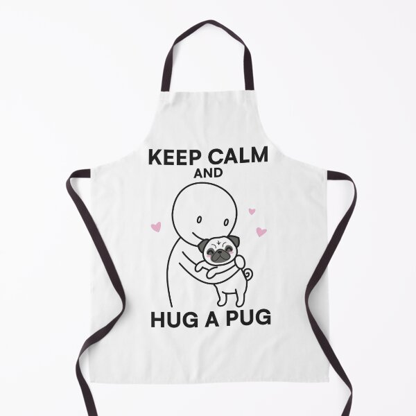 Item preview, Keep Calm and Hug a Pug – Funny Cute Dog Lover Design designed and sold by crypthor.