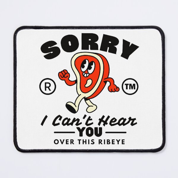 Item preview, Carnivore diet: sorry, I can't hear you over this ribeye designed and sold by Peerless-Prime.