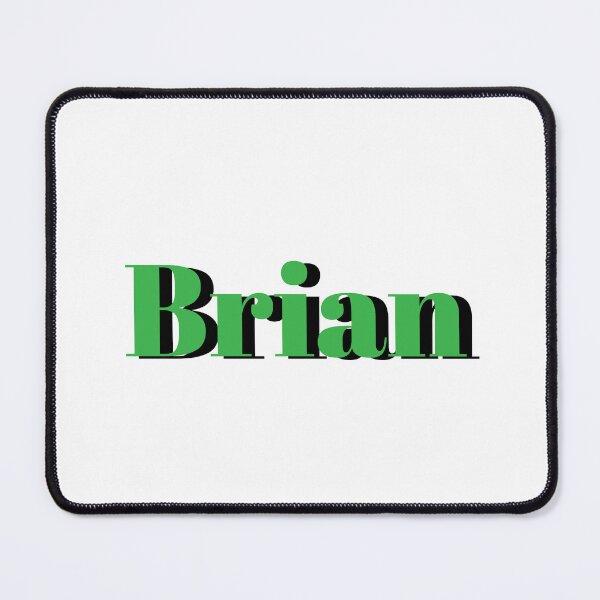 Item preview, Brian Name Design – Bold Green Boys Name Gift designed and sold by Monika Howarth.