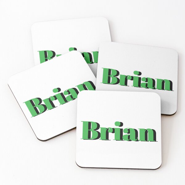 Item preview, Brian Name Design – Bold Green Boys Name Gift designed and sold by Monika Howarth.