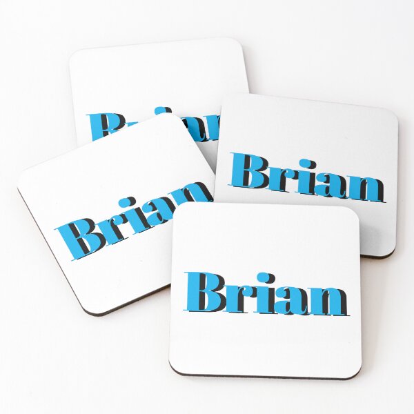 Item preview, Brian Name Design – Bold Blue Boys Name Gift designed and sold by Monika Howarth.