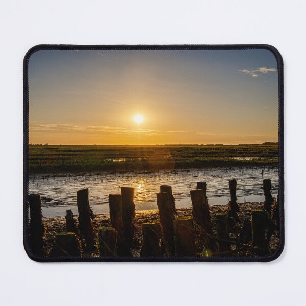 Item preview, North Sea Sunset Reflections – Tranquil Langeoog Horizon designed and sold by Artful-Roamer.