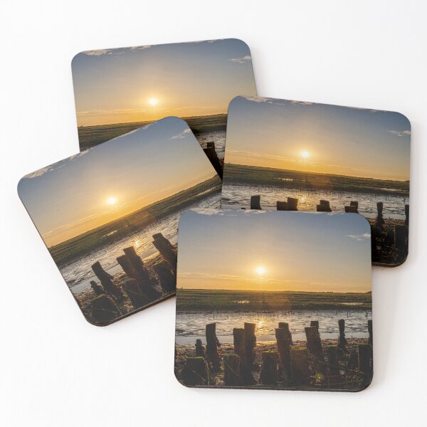 Item preview, North Sea Sunset Reflections – Tranquil Langeoog Horizon designed and sold by Artful-Roamer.