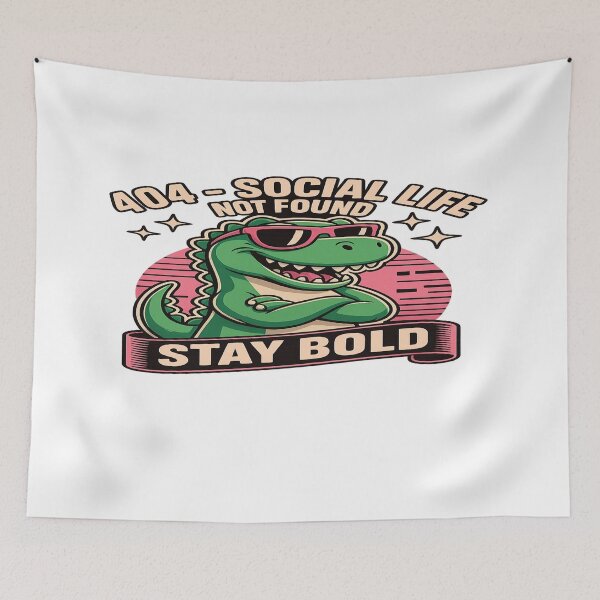 Item preview, 404 – Social Life Not Found  designed and sold by Flareo-7.