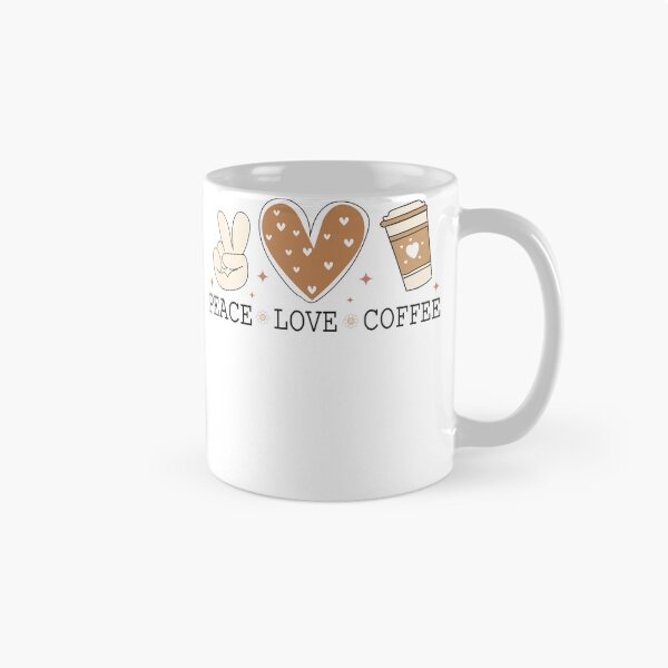Item preview, Peace Love Coffee – Boho Caffeine Lover designed and sold by artcultreone.