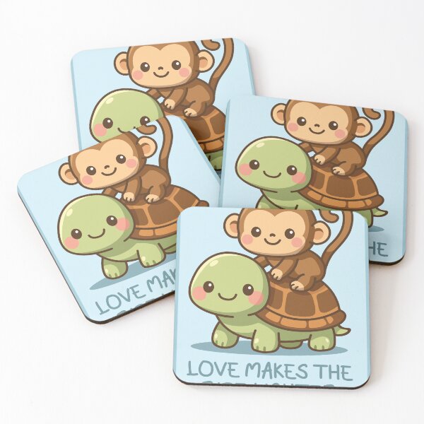Item preview, Turtle & Monkey designed and sold by TeeCodes.