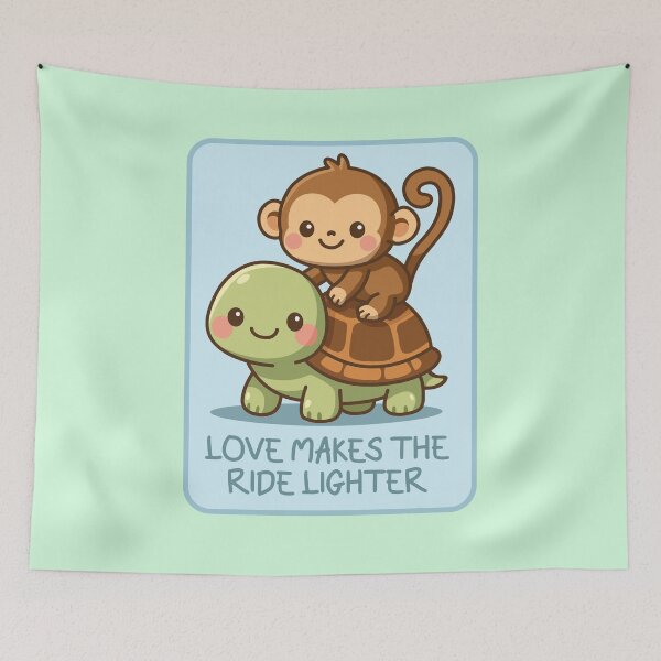 Item preview, Turtle & Monkey designed and sold by TeeCodes.