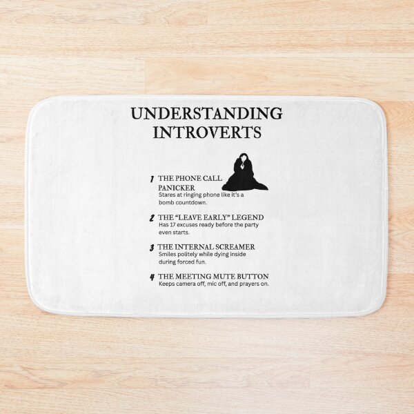 Item preview, UNDERSTANDING INTROVERTS – Funny Relatable Definitions designed and sold by PsyFlow35.