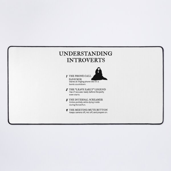 Item preview, UNDERSTANDING INTROVERTS – Funny Relatable Definitions designed and sold by PsyFlow35.