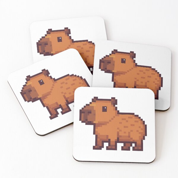 Item preview, Pixel Capybara - Gift for Retro 8-bit Gaming Chill Animal designed and sold by Jarminis.