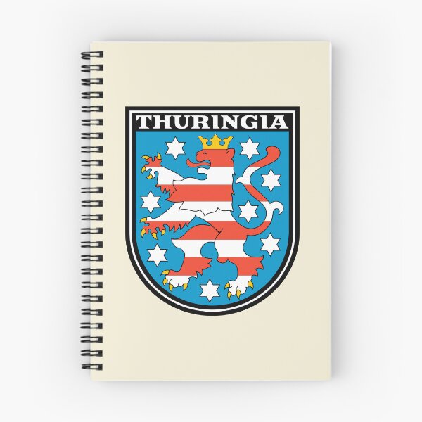Item preview, Thuringia Coat of arms - Germany - Deutschland designed and sold by Paperfly Doodles.