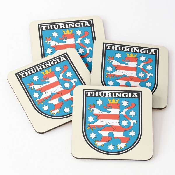 Item preview, Thuringia Coat of arms - Germany - Deutschland designed and sold by Paperfly Doodles.