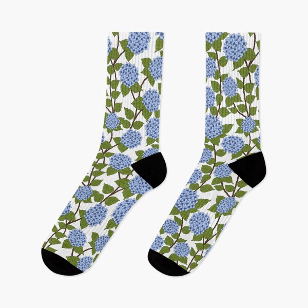 Item preview, Lush blue Hydrangea on white background  designed and sold by Lilac Blooms Designs.