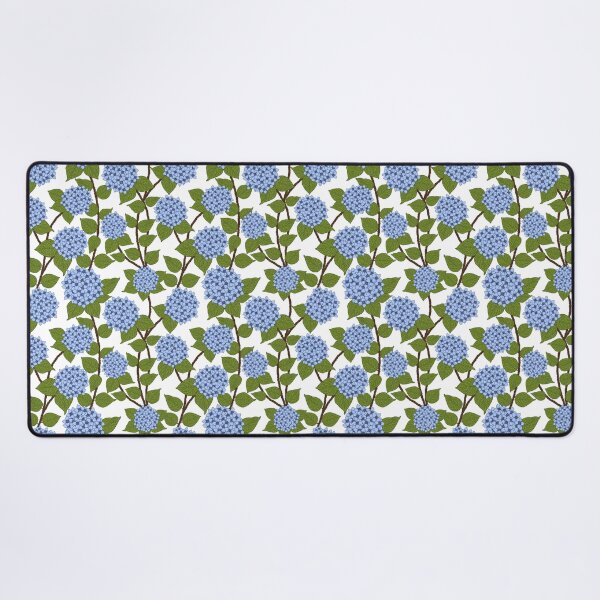 Item preview, Lush blue Hydrangea on white background  designed and sold by Lilac Blooms Designs.
