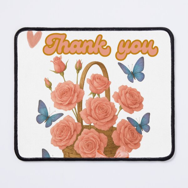 Item preview, Thank you with a flower bouquet. designed and sold by Pororo23.