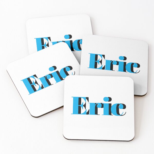 Item preview, Eric Name Design – Bold Blue Boys Name Gift designed and sold by Monika Howarth.